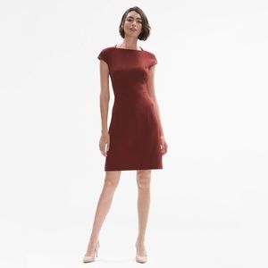 MM LaFleur Ashley Dress Brick Red 8